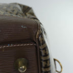 FENDI Zucca Canvas Boston Bag Enamel Brownep4754