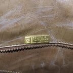 FENDI Zucca Canvas Boston Bag Enamel Brownep4754