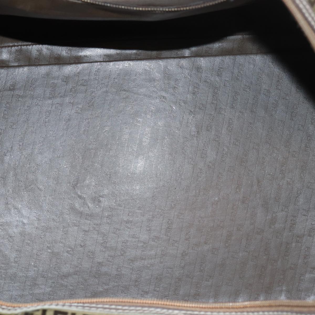 FENDI Zucca Canvas Boston Bag Enamel Brownep4754