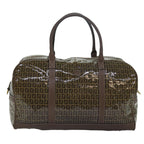 FENDI Zucca Canvas Boston Bag Enamel Brownep4754