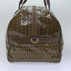 FENDI Zucca Canvas Boston Bag Enamel Brownep4754