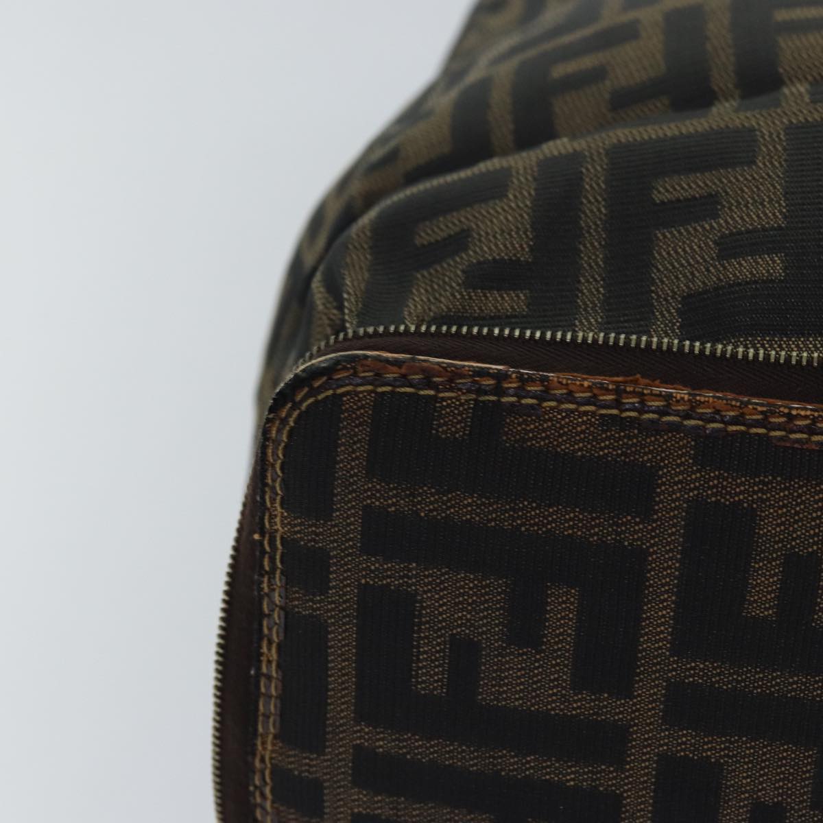 FENDI Zucca Canvas Tote Bag Brown Blackep4787