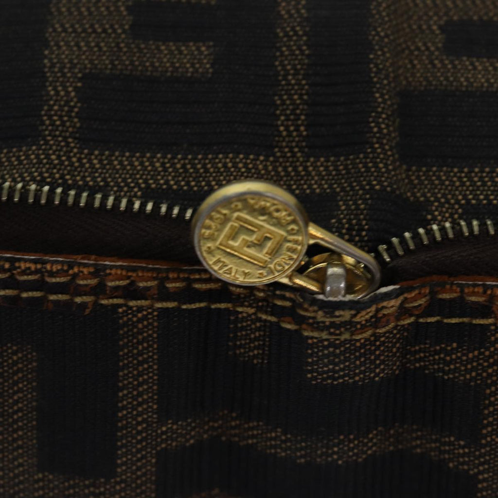 FENDI Zucca Canvas Tote Bag Brown Blackep4787