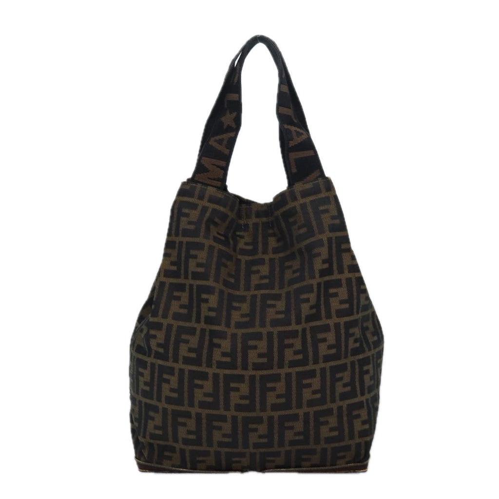 FENDI Zucca Canvas Tote Bag Brown Blackep4787