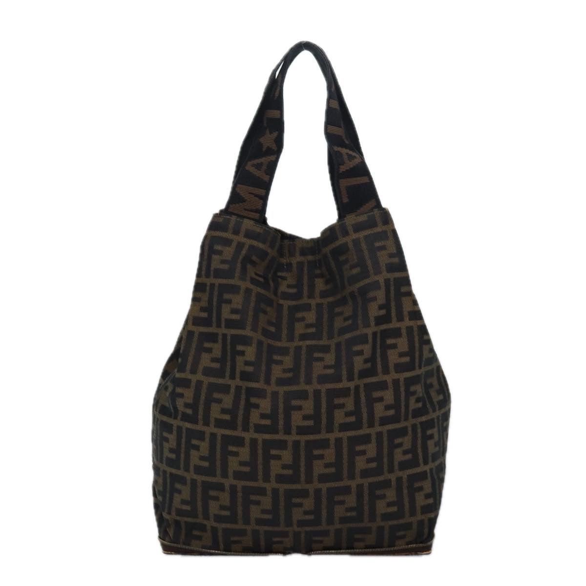 FENDI Zucca Canvas Tote Bag Brown Blackep4787