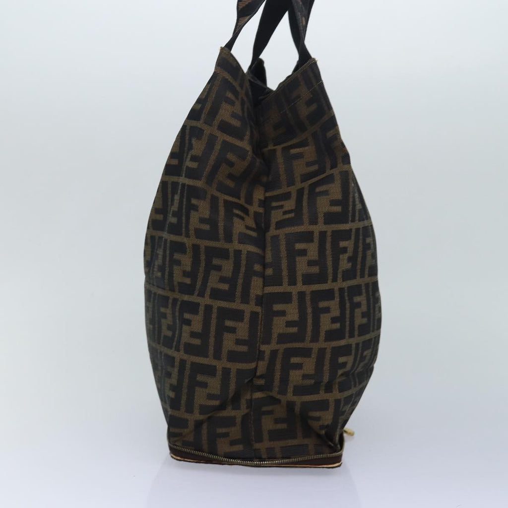 FENDI Zucca Canvas Tote Bag Brown Blackep4787