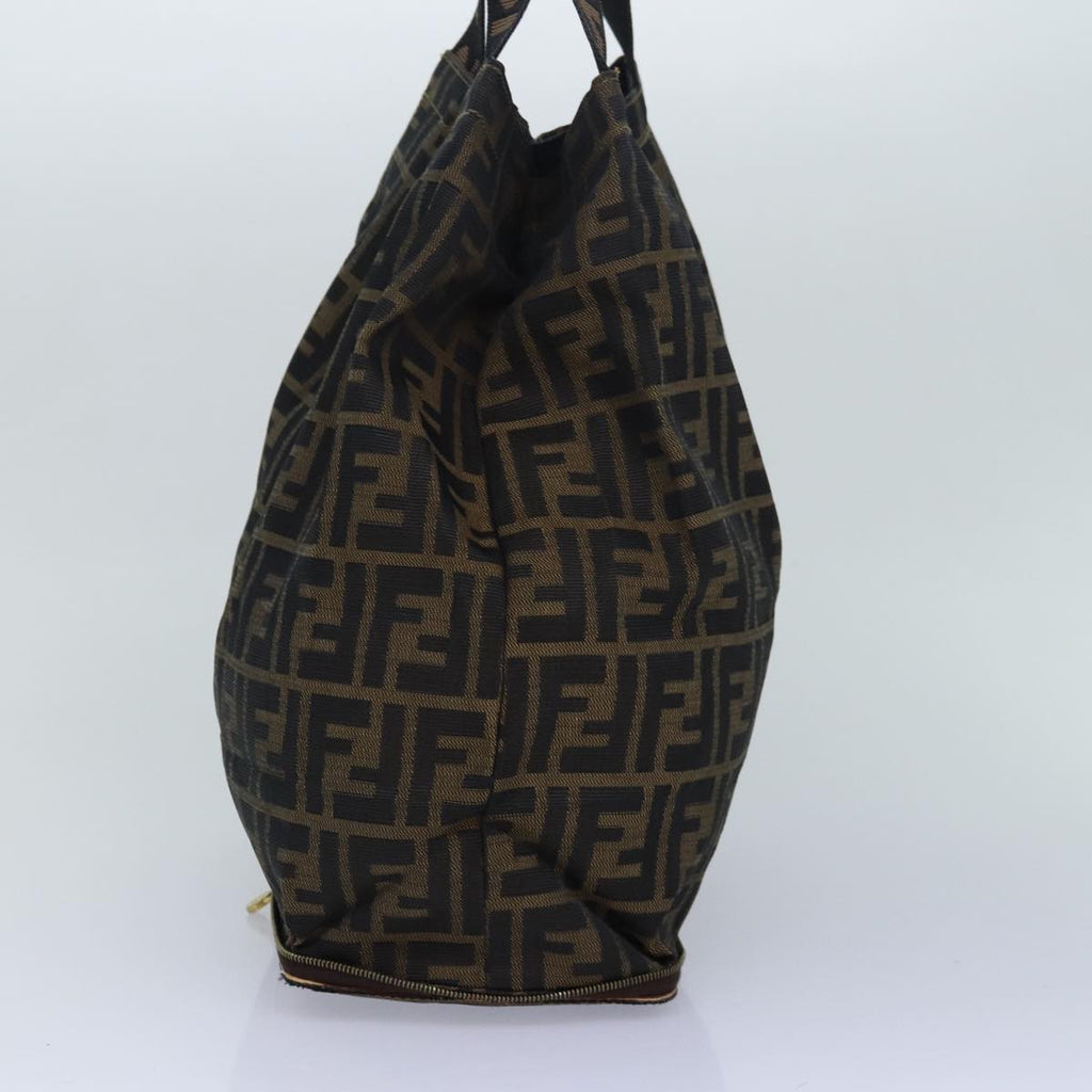 FENDI Zucca Canvas Tote Bag Brown Blackep4787