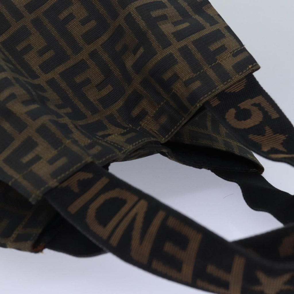 FENDI Zucca Canvas Tote Bag Brown Blackep4787