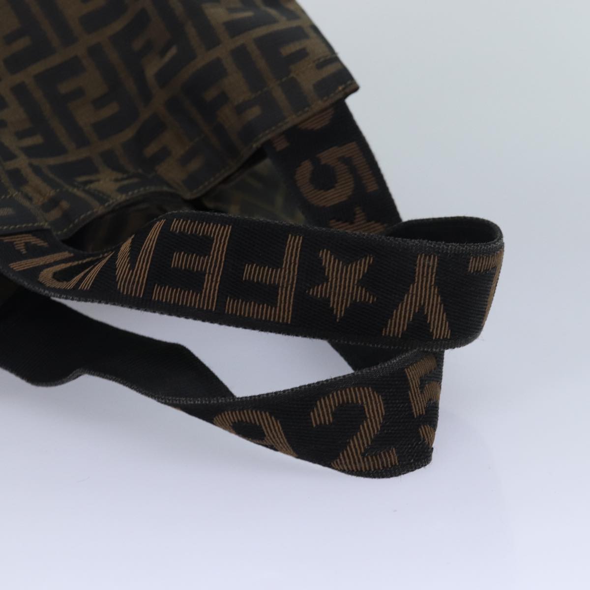FENDI Zucca Canvas Tote Bag Brown Blackep4787