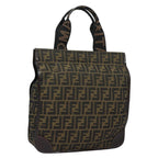 FENDI Zucca Canvas Tote Bag Brown Blackep4791