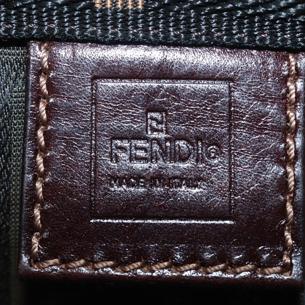 FENDI Zucca Canvas Tote Bag Brown Blackep4791