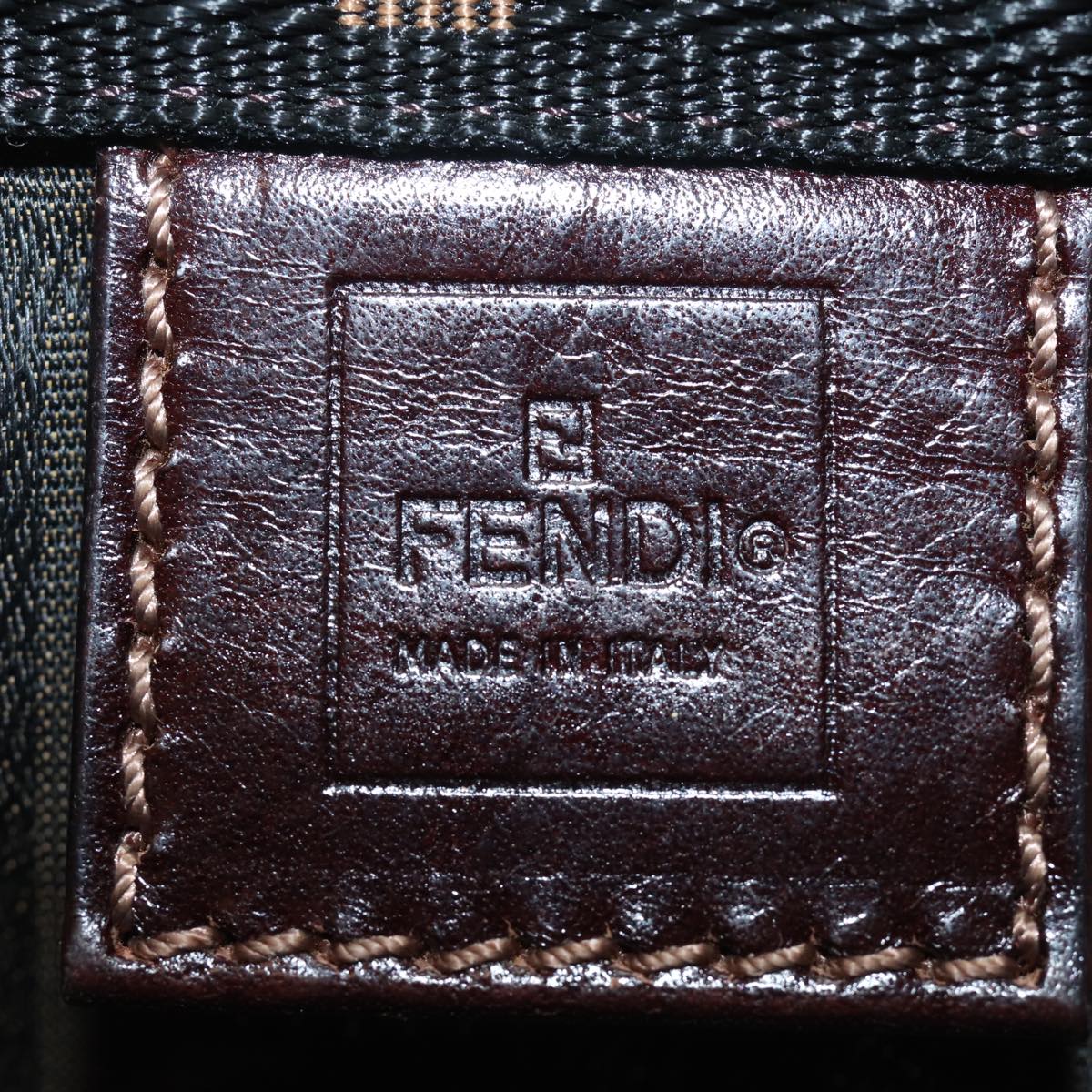 FENDI Zucca Canvas Tote Bag Brown Blackep4791