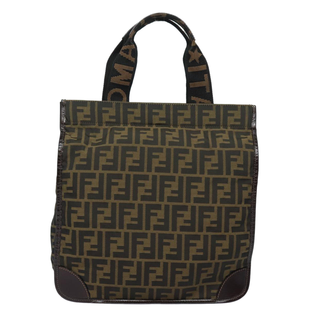 FENDI Zucca Canvas Tote Bag Brown Blackep4791