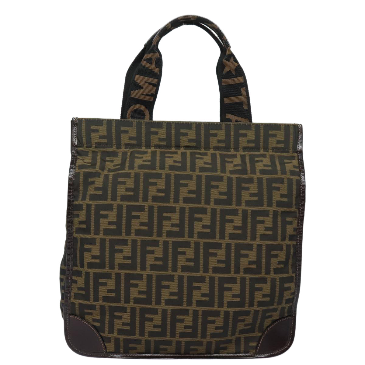 FENDI Zucca Canvas Tote Bag Brown Blackep4791