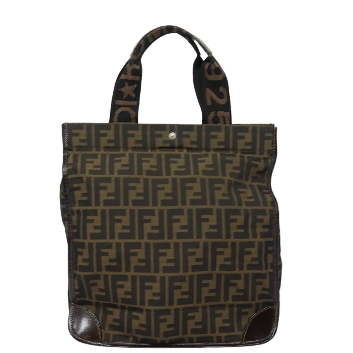 FENDI Zucca Canvas Tote Bag Brown Blackep4791