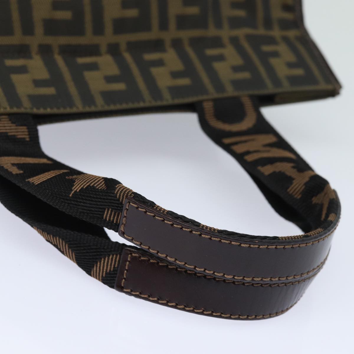 FENDI Zucca Canvas Tote Bag Brown Blackep4791