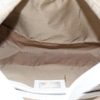 FENDI Zucchino Canvas Mamma Baguette Shoulder Bag Beigeep4792