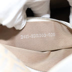 FENDI Zucchino Canvas Mamma Baguette Shoulder Bag Beigeep4792