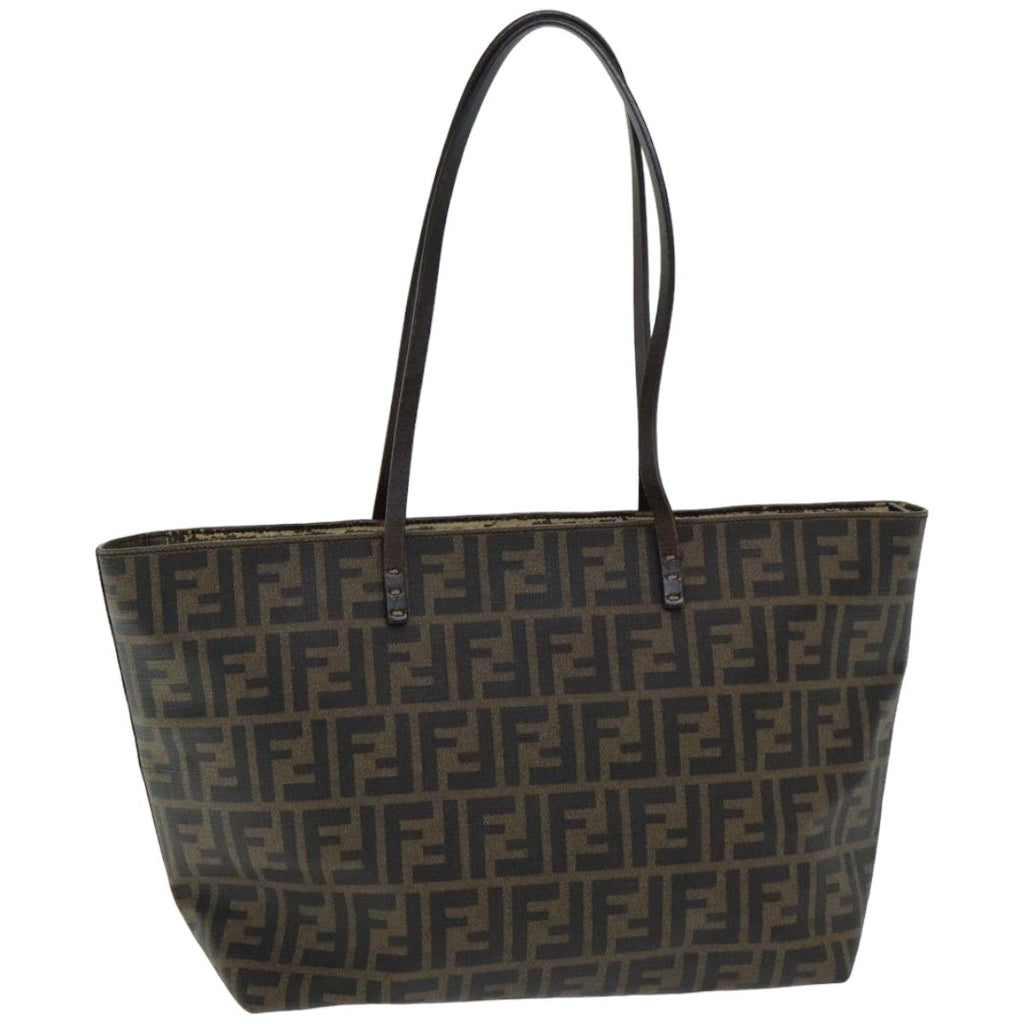FENDI Zucca Canvas Tote Bag Brown Blackep4925