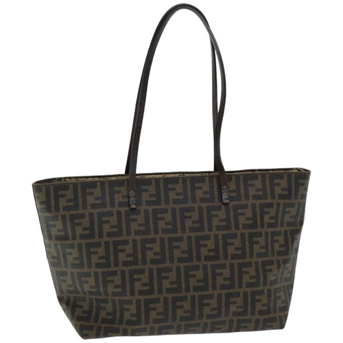 FENDI Zucca Canvas Tote Bag Brown Blackep4925