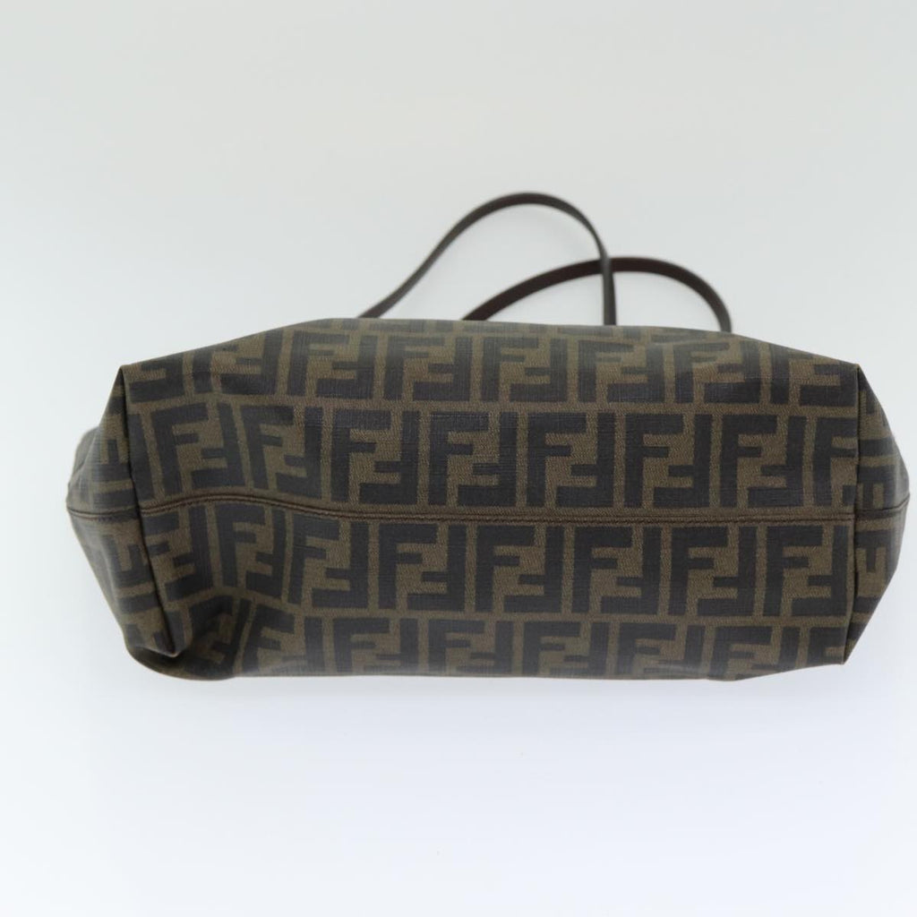 FENDI Zucca Canvas Tote Bag Brown Blackep4925