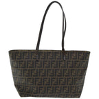FENDI Zucca Canvas Tote Bag Brown Blackep4925