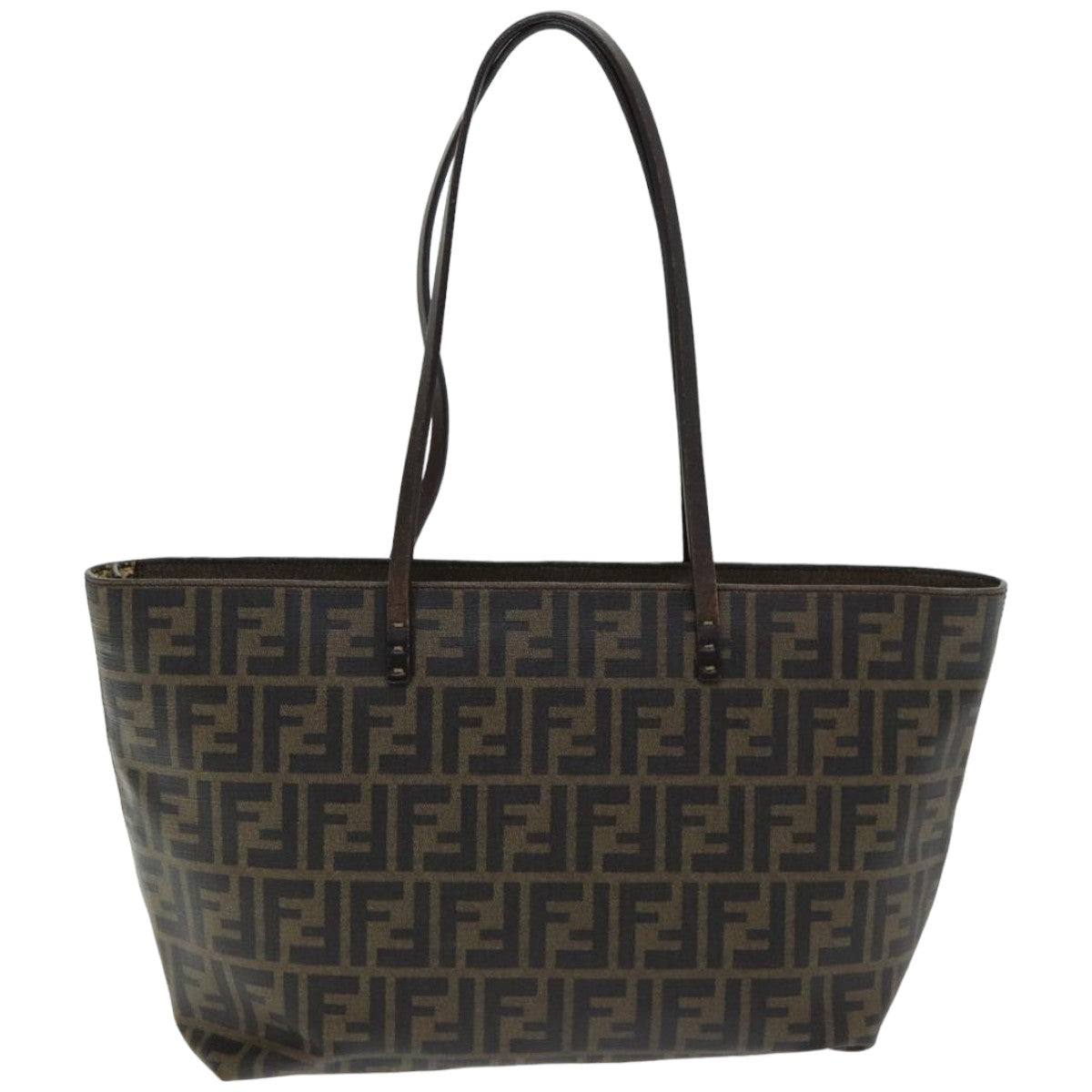 FENDI Zucca Canvas Tote Bag Brown Blackep4925