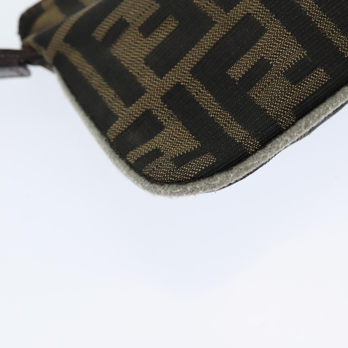 FENDI Zucca Canvas Shoulder Bag Brown Blackep4933