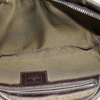 FENDI Zucca Canvas Shoulder Bag Brown Blackep4933
