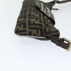 FENDI Zucca Canvas Shoulder Bag Brown Blackep4933