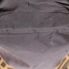 FENDI Zucca Canvas Mamma Baguette Shoulder Bag Brown Blackep4942