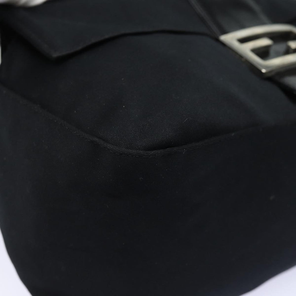 FENDI Mamma Baguette Shoulder Bag Nylon Blackep4965