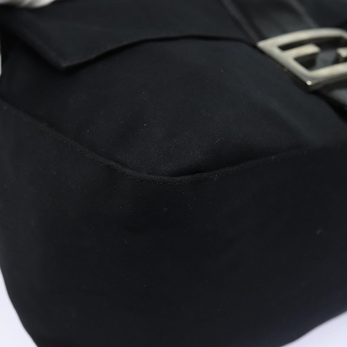 FENDI Mamma Baguette Shoulder Bag Nylon Blackep4965