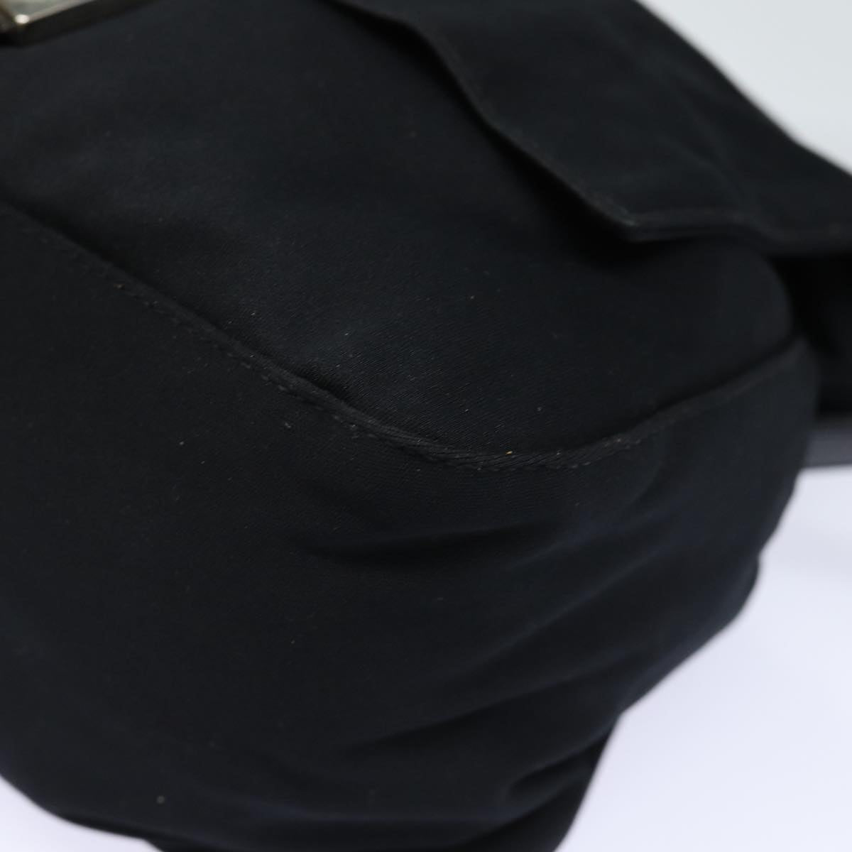 FENDI Mamma Baguette Shoulder Bag Nylon Blackep4965