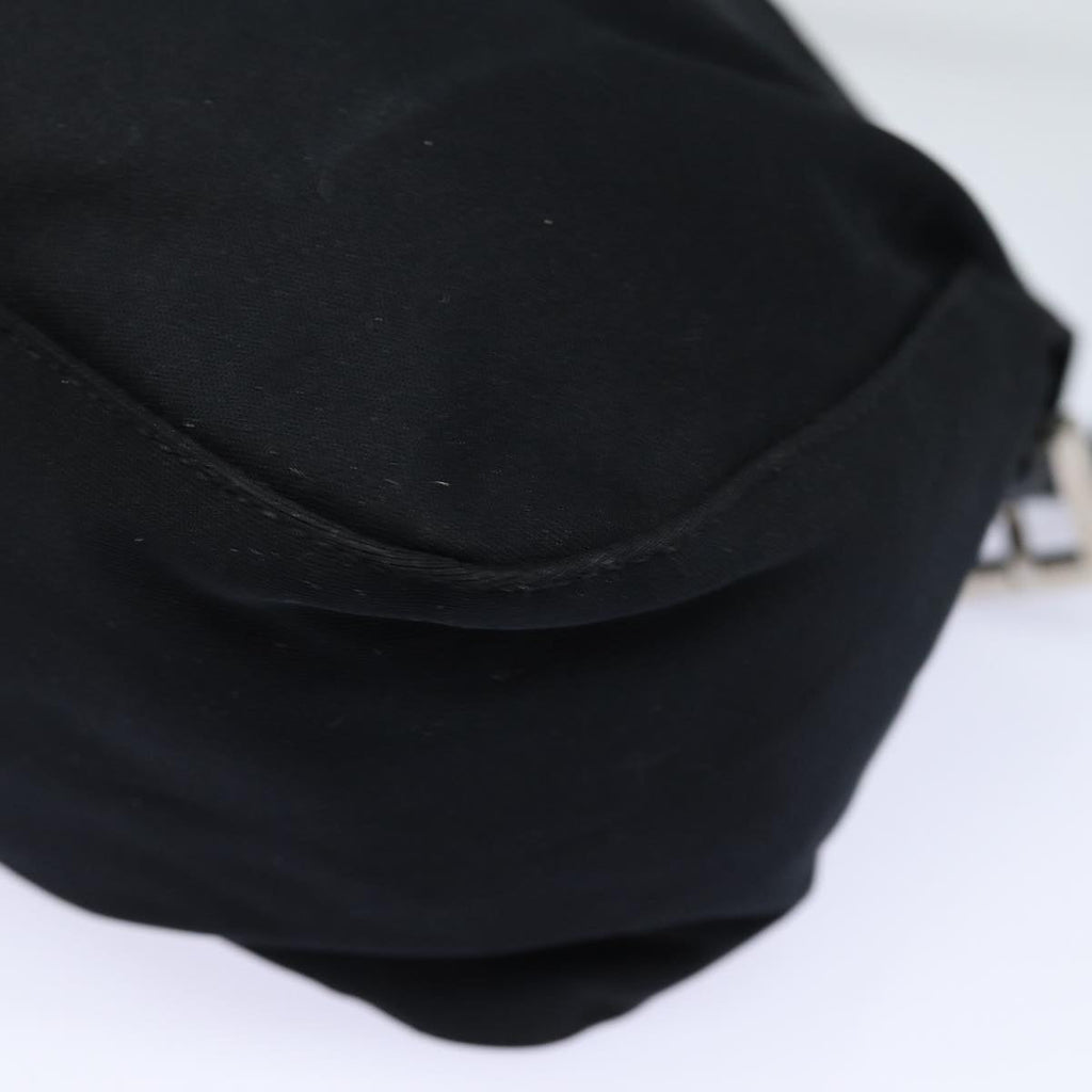 FENDI Mamma Baguette Shoulder Bag Nylon Blackep4965