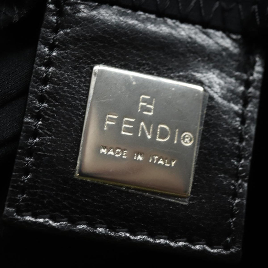 FENDI Mamma Baguette Shoulder Bag Nylon Blackep4965