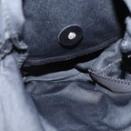 FENDI Mamma Baguette Shoulder Bag Nylon Blackep4965