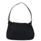 FENDI Mamma Baguette Shoulder Bag Nylon Blackep4965