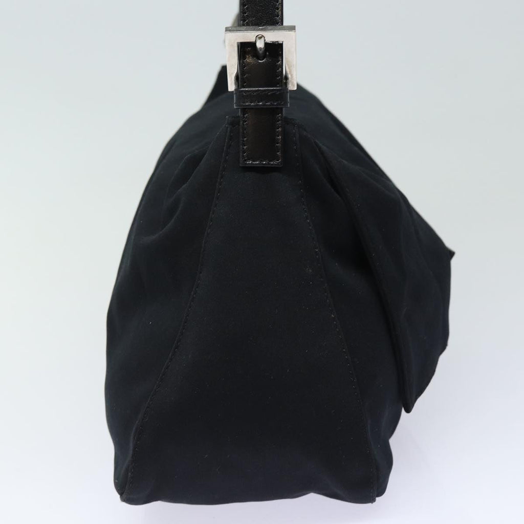 FENDI Mamma Baguette Shoulder Bag Nylon Blackep4965
