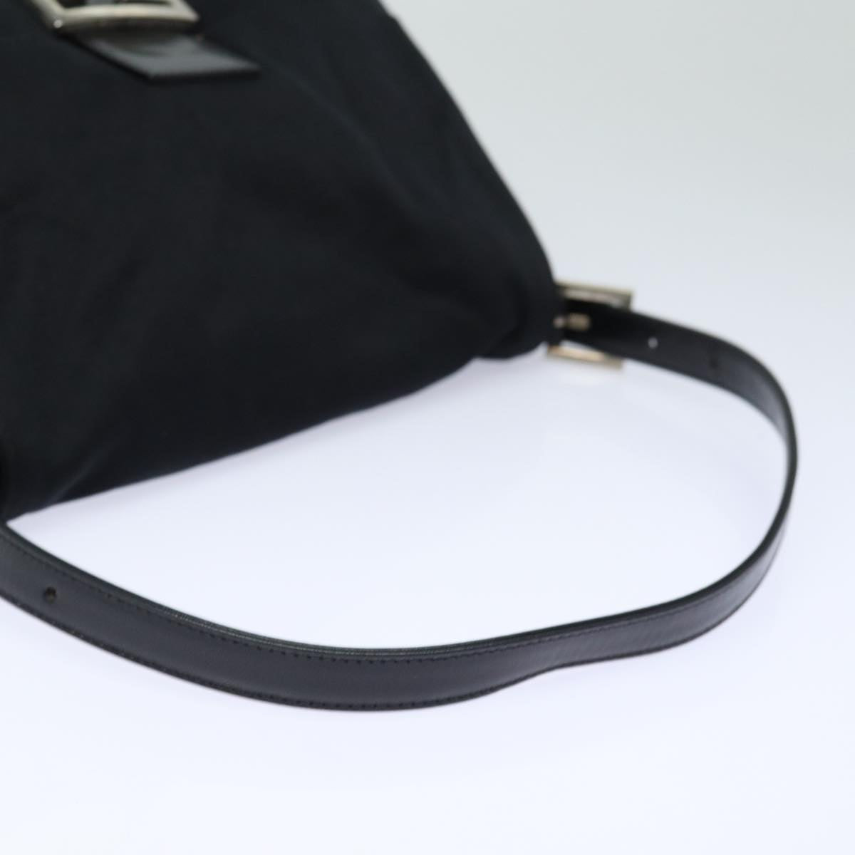 FENDI Mamma Baguette Shoulder Bag Nylon Blackep4965