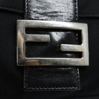 FENDI Mamma Baguette Shoulder Bag Nylon Blackep4967