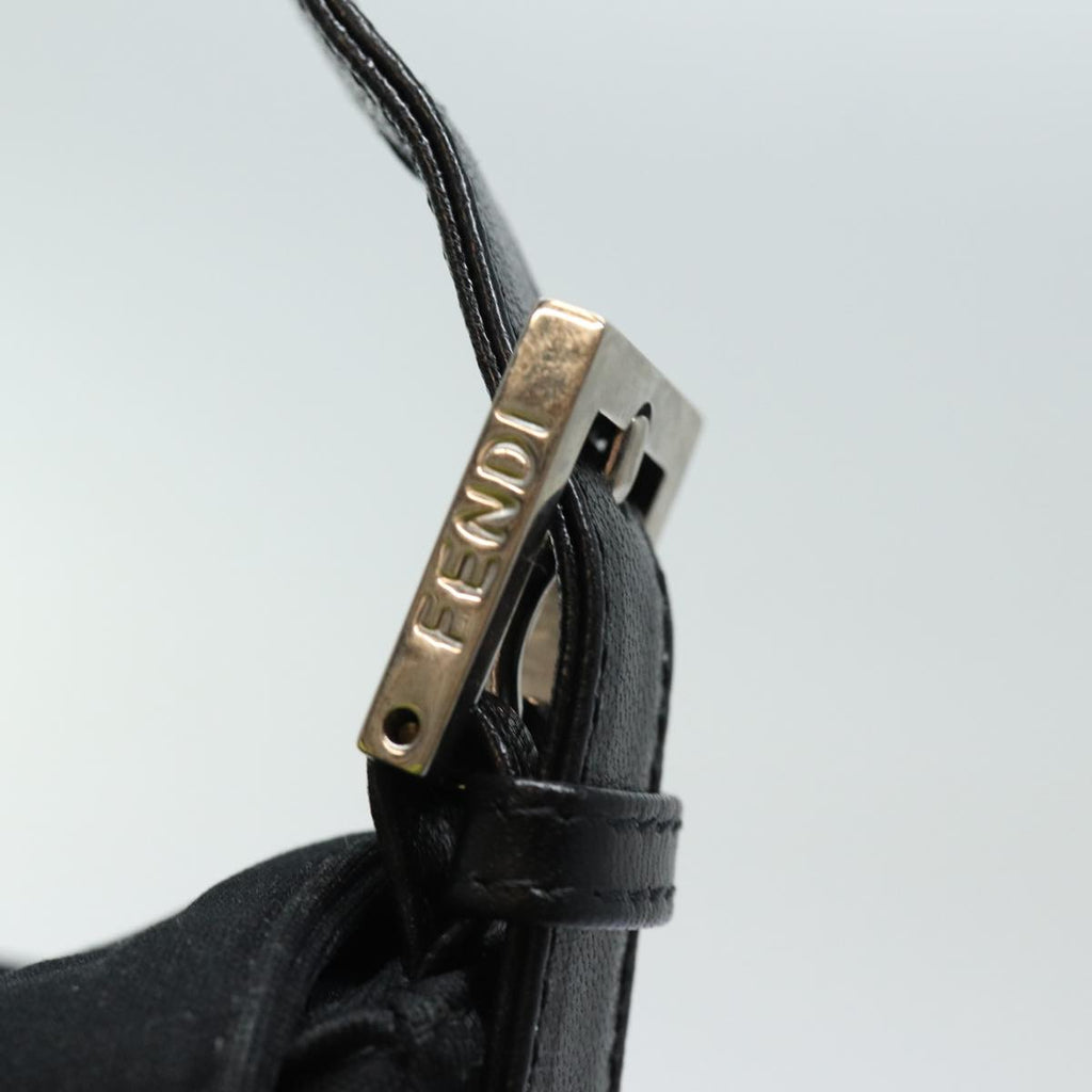 FENDI Mamma Baguette Shoulder Bag Nylon Blackep4967