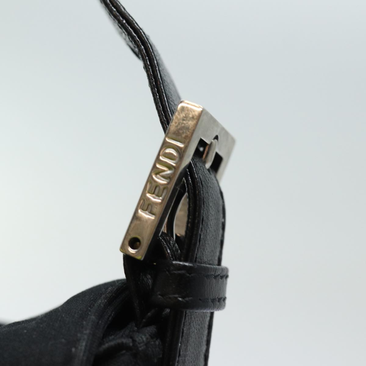 FENDI Mamma Baguette Shoulder Bag Nylon Blackep4967