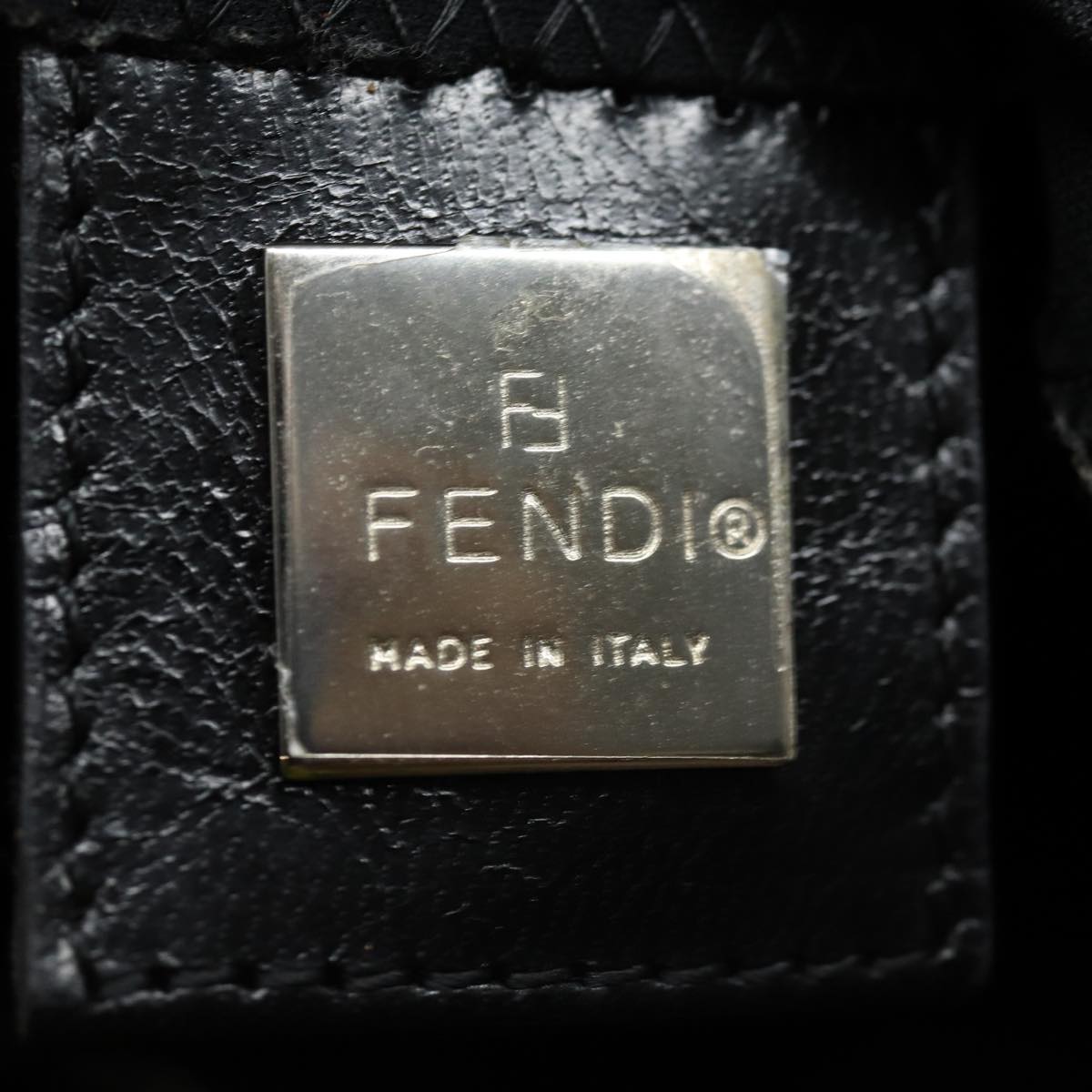 FENDI Mamma Baguette Shoulder Bag Nylon Blackep4967