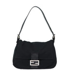 FENDI Mamma Baguette Shoulder Bag Nylon Blackep4967