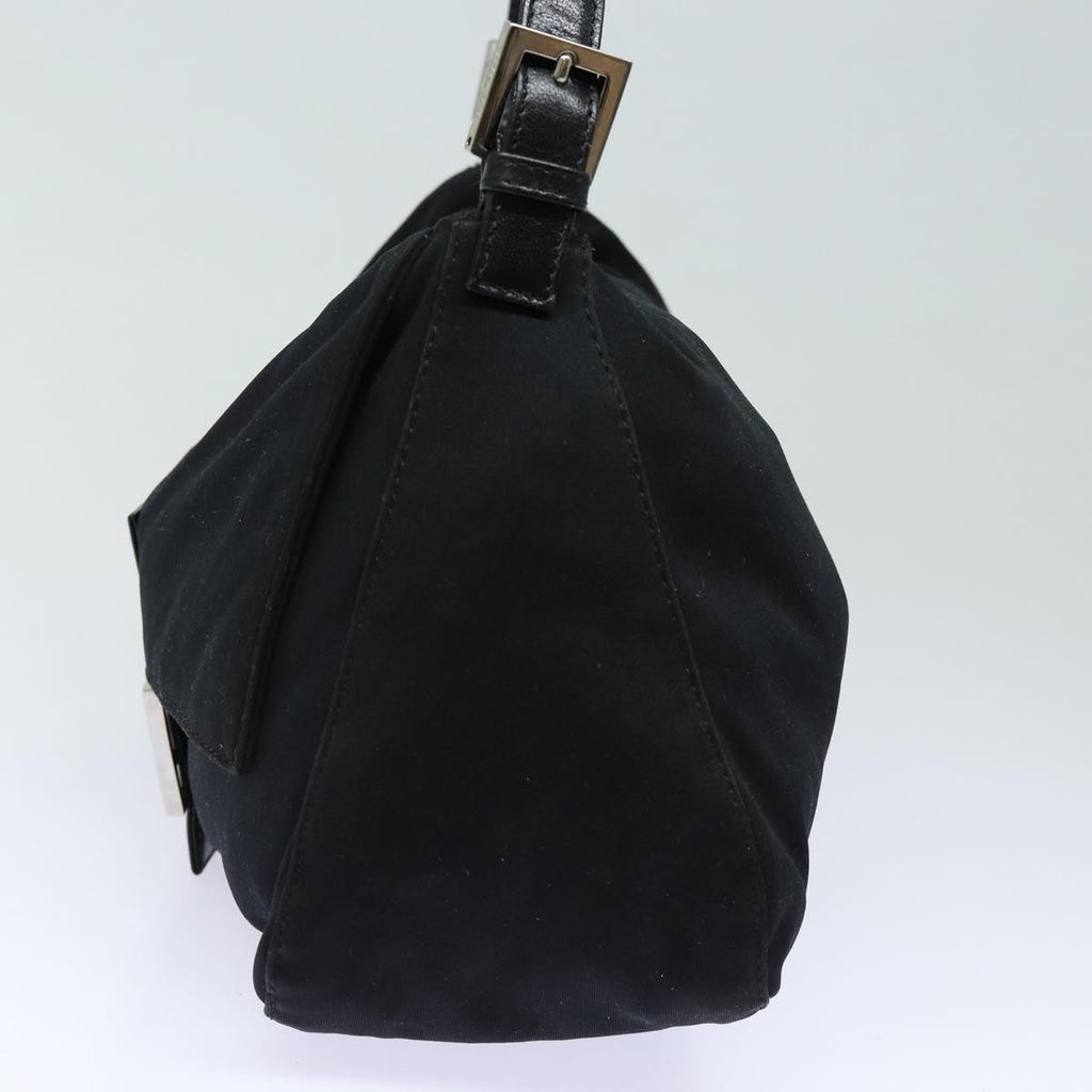 FENDI Mamma Baguette Shoulder Bag Nylon Blackep4967