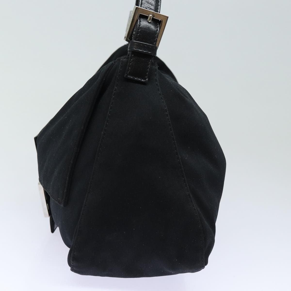 FENDI Mamma Baguette Shoulder Bag Nylon Blackep4967