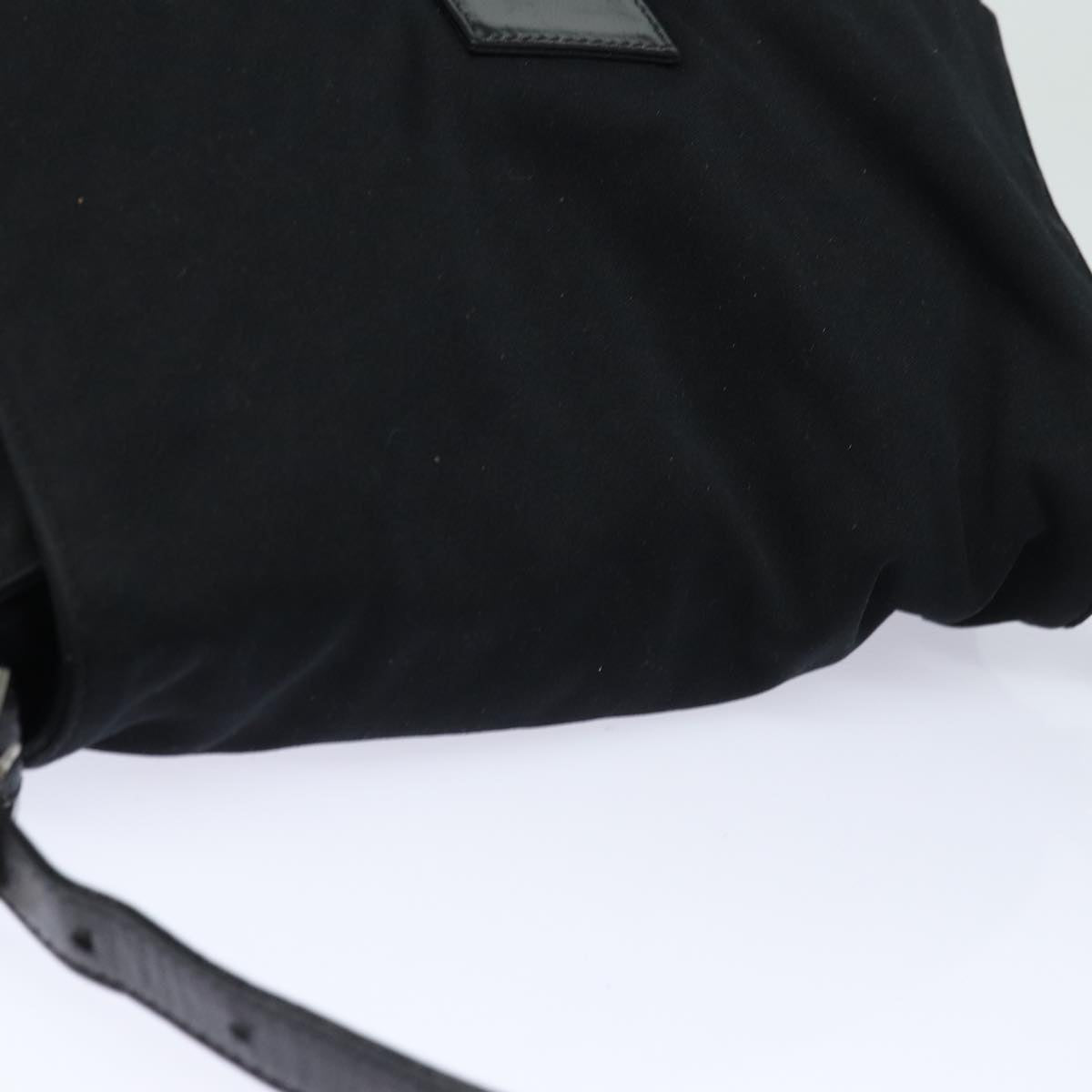 FENDI Mamma Baguette Shoulder Bag Nylon Blackep4967