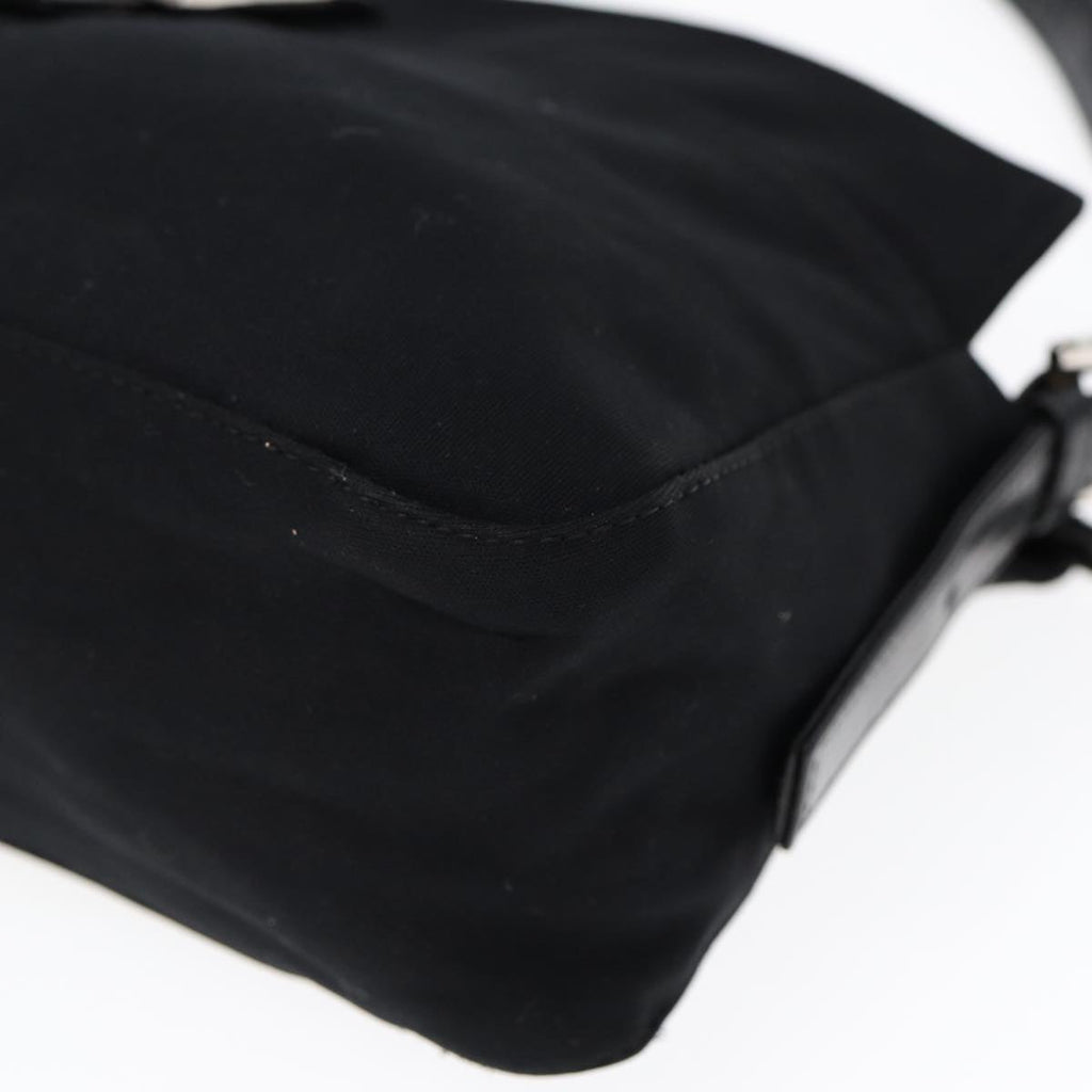 FENDI Mamma Baguette Shoulder Bag Nylon Blackep5075