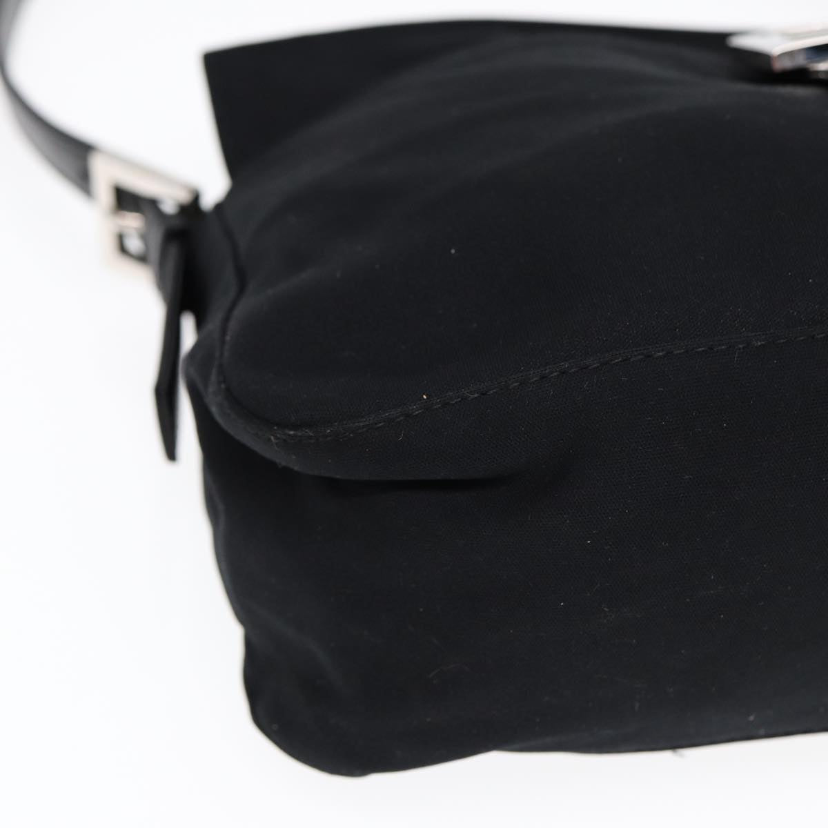 FENDI Mamma Baguette Shoulder Bag Nylon Blackep5075